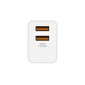 CARGADOR SMART CHARGER 2-USB 2.4A 12W | BLANCO IDUSD 09346