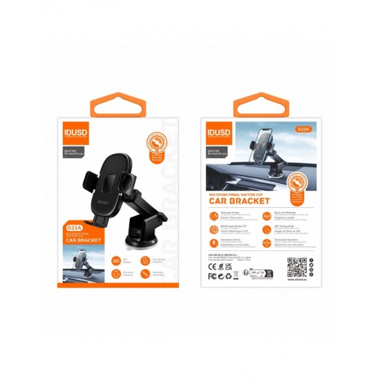 SOPORTE DE VENTOSA PARA COCHE ONE CLICK | IDUSD G22A