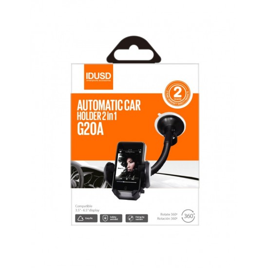 SOPORTE DE COCHE UNIVERSAL AUTOMÁTICO PARA DISPOSITIVOS DE 3.5