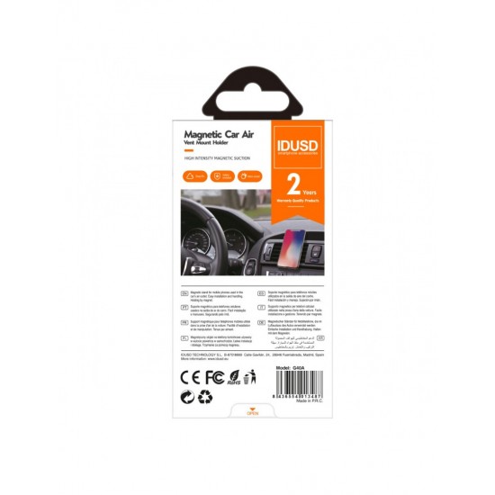 SOPORTE DE COCHE MAGNÉTICO CAR AIR IDUSD 10498