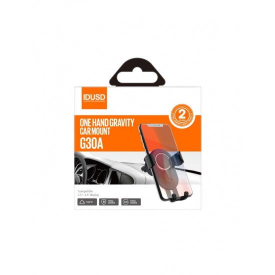 SOPORTE DE COCHE PARA SMARTPHONE ONE HAND GRAVITY IDUSD 10496
