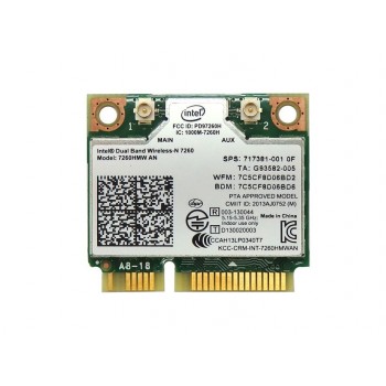 TARJETA WIRELESS-N FUJITSU LIFEBOOK U904 SERIES | INTEL 7260AN 802.11 ABGN WIFI + BT4.0