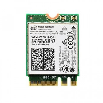 TARJETA WIRELESS INTEL 7265NGW 802.11AC 7265 WIFI + BT4.0 | 756748-001 860883-001