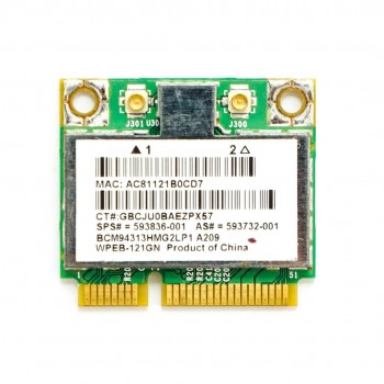 TARJETA WIRELESS BCM94313HMG2LP1 BRCM1050 MINI WIRELESS CARD | 593836-001 593732-001