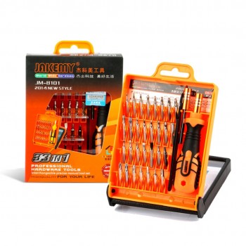 JUEGO DE DESTORNILLADOR 33 EN 1 ( HEX TORX MINI STAR )  JAKEMY JM-8101