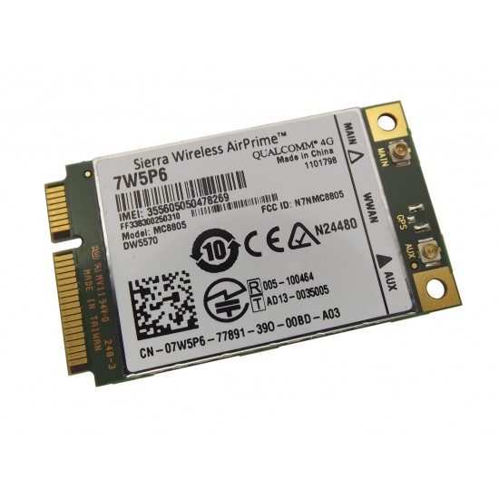 TARJETA WWAN DELL 3G 4G | DW5570 7W5P6 LENOVO 08818