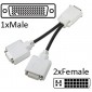 ADAPTADOR DMS59 MACHO A DOBLE DL DVI-I HEMBRA | 338285-009 HP 12728