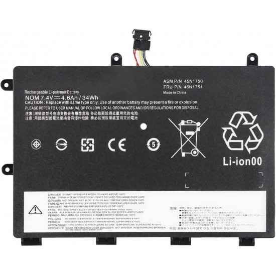 BATERIA LENOVO YOGA 11E SERIES 7.4V/4400mAh | 45N1751 45N1749 45N1750 45N1748 LENOVO 34182