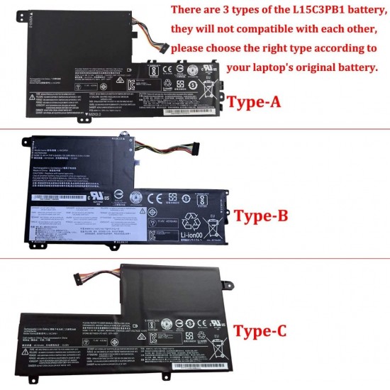 BATERIA LENOVO YOGA 510-14 510-15 FLEX-4 SERIES | L15M3PB0 L15L3PB1 L15C3PB1 L15L3PB0 5B10K84494 35045975 LENOVO 11452
