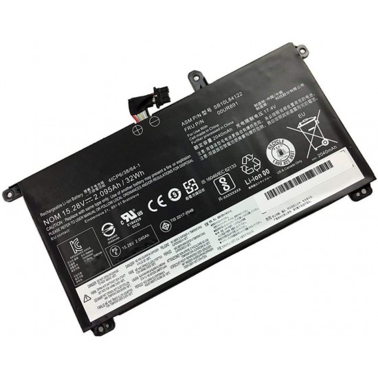 BATERIA LENOVO COMPATIBLE THINKPAD T570 T580 P51S P52S 01AV493 00UR892 SB10L84121 SB10L84123 | 15.2V / 2000mAh