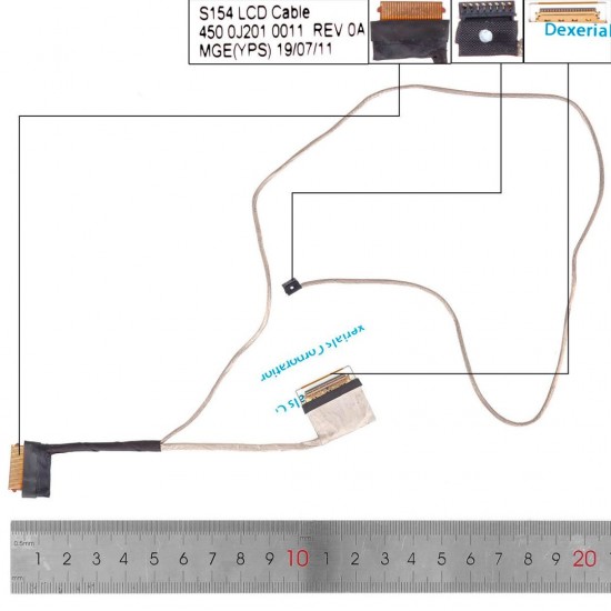 CABLE DE PANTALLA LENOVO IDEAPAD 1 14IGL05 81VU SERIES | 5C10S29996 450.0J201.0032 LENOVO 34092