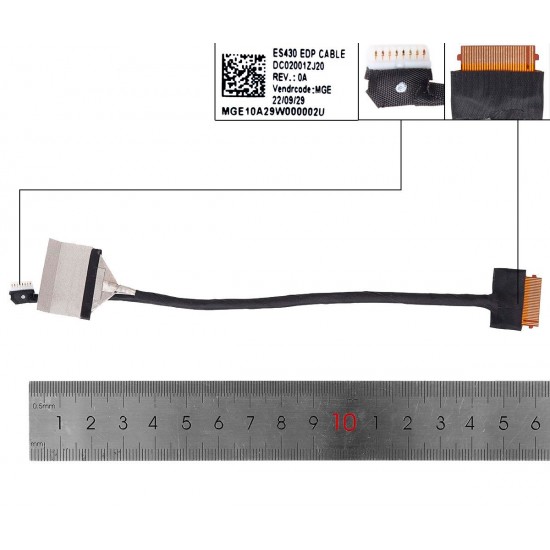 CABLE DE PANTALLA LENOVO IDEAPAD 530S-14IWL 530S-14ARR 530S-14IKBR 530S-14IKB SERIES | DC02001ZJ20 LENOVO 34303