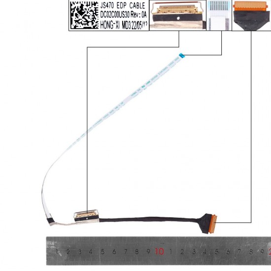 CABLE DE PANTALLA LENOVO IDEAPAD 1-14ALC7 1-14IJL7 JS470 SERIES | DC02C00US00 DC02C00US10 DC02C00US20 DC02C00US30 LENOVO 34095