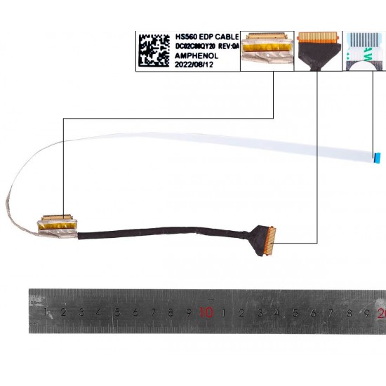 CABLE DE PANTALLA LENOVO IDEAPAD 3-15ITL6 V15 SERIES | 5C10S30209 DC02C00QY00 DC02C00QY10 DC02C00QY20 LENOVO 34094