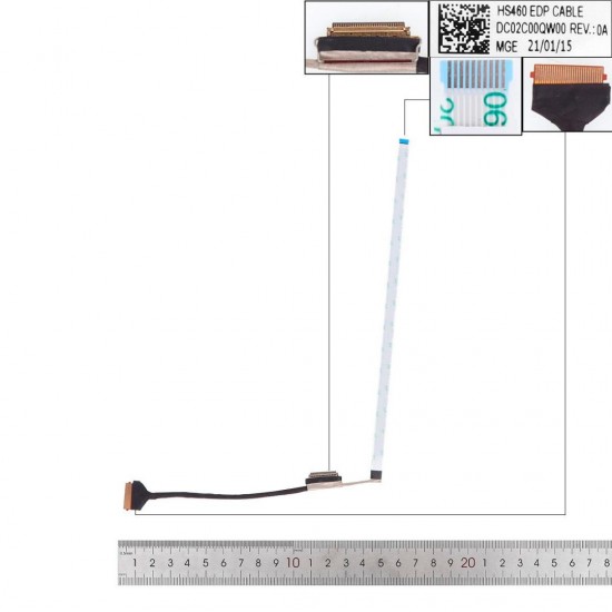 CABLE FLEX DE PANTALLA LENOVO IDEAPAD 3-14ITL6 SERIES | HS460 DC02C00QW00 LENOVO 12518