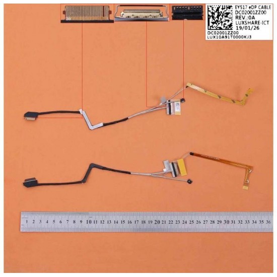 CABLE DE PANTALLA LENOVO LEGION Y530 Y7000-15 SERIES | DC02001ZZ00 REV.:0A LUX10A91T0000KJ3 DC02001ZZ10 LENOVO 08970