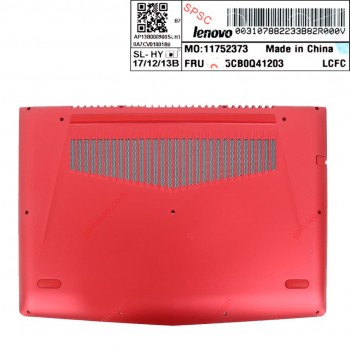 CARCASA INFERIOR CHASIS LENOVO LEGION Y520-15IKBN Y520 Y520-15 SERIES | 5CB0Q41203C COLOR ROJO