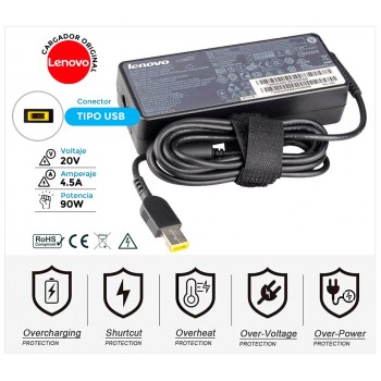 CARGADOR LENOVO ORIGINAL | 20V / 4.5A | SQUARE | 90W