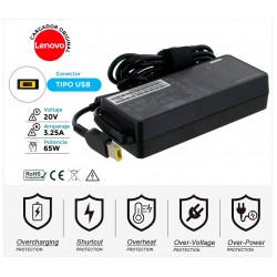 CARGADOR LENOVO ORIGINAL | 20V / 3.25A | SQUARE | 65W