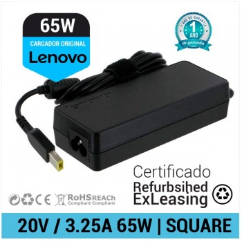 CARGADOR LENOVO ORIGINAL 65W 20V / 3.25A SQUARE