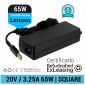 CARGADOR LENOVO ORIGINAL 65W 20V / 3.25A SQUARE
