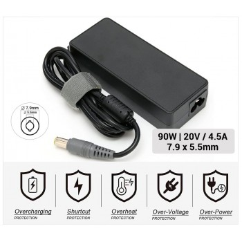 CARGADOR LENOVO COMPATIBLE | 20V / 4.5A | 7.9 x 5.5mm | 90W