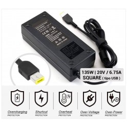 CARGADOR LENOVO 135W 20/6.75A SQUARE (USB)