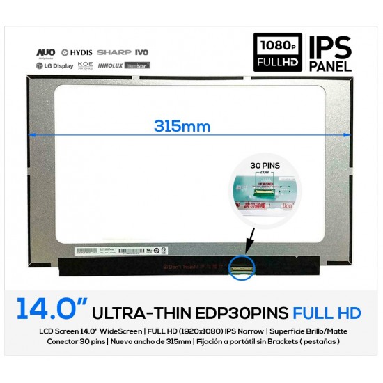PANTALLA 14.0" FULL HD HP 14-EP0000 SERIES