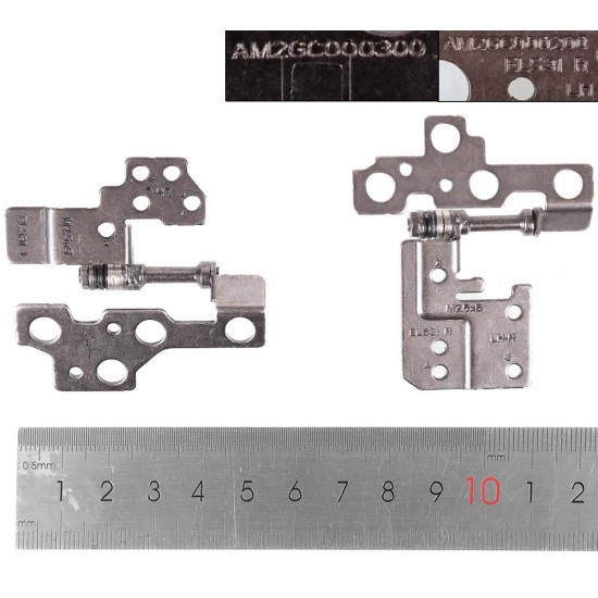 PAR DE BISAGRAS LENOVO IDEAPAD S340-15IIL S340-15API S340-15IWL S340-15IML SERIES | 5H50S28896 AM2GC000200 AM2GC000300