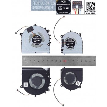 PAR DE VENTILADORES CPU + GPU LENOVO THINKBOOK 13S-IWL K3-IWL S540-13 SERIES | DFS5K123043630-FLDU DFS150305180T-FL05