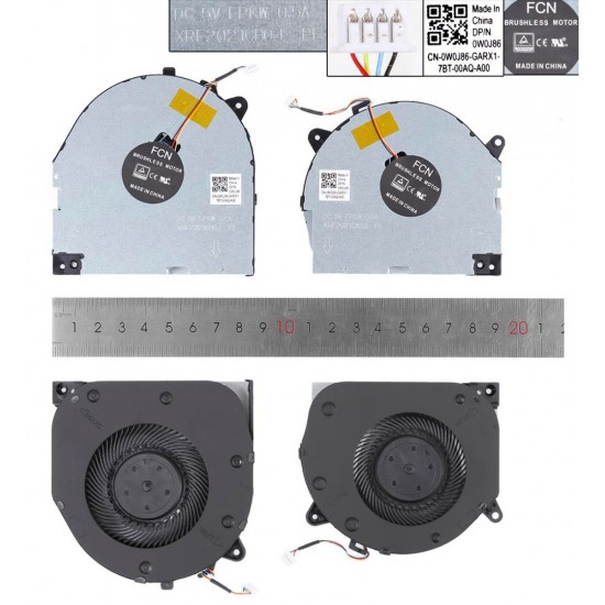 PAR DE VENTILADORES CPU+GPU LENOVO LEGION Y540-15IRH 81SX SERIES | DFS200105BD0T DFS5M325063B11 5F10S13886 SF10S13889 LENOVO 31908