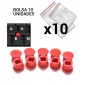 BOLSA 10 UNIDADES DE RECÁMBIO POINT STICK PARA PORTÁTILES LENOVO | COLOR ROJO LENOVO 08166