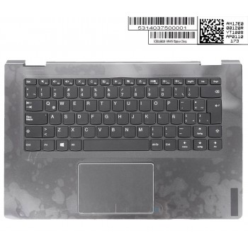 TECLADO LATINO CON CARCASA LENOVO YOGA 510-14IKB SERIES COLOR NEGRO | 5CB0M32849 5CB0L66049