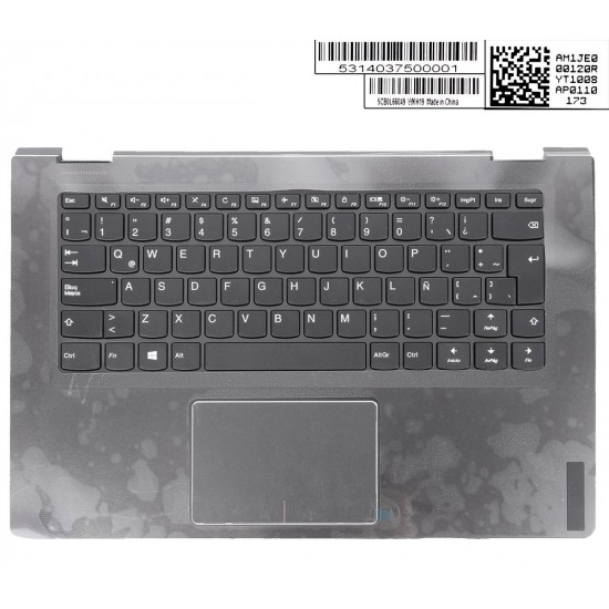 TECLADO LATINO CON CARCASA LENOVO YOGA 510-14IKB SERIES COLOR NEGRO | 5CB0M32849 5CB0L66049 LENOVO 31930