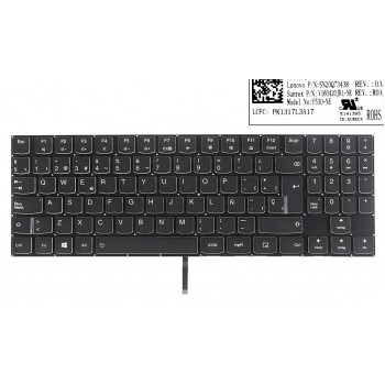 TECLADO ESPAÑOL LENOVO LEGION Y520 Y520-15IKB Y720-15IKB R720 R720-15IKB SERIES | NEGRO SIN MARCO Y RETROILUMINADO