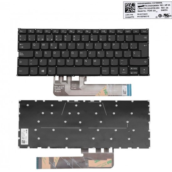 TECLADO LENOVO YOGA 530-14IKB 530-14ARR SIN BACKLIGHT SERIES | PK131721A13 LENOVO 11240