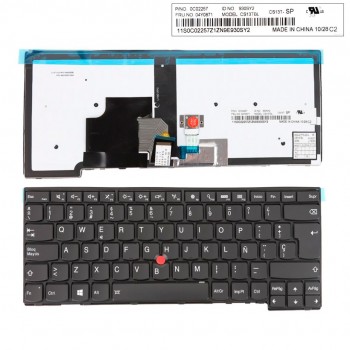 TECLADO ESPAÑOL LENOVO THINKPAD T440 CON POINT STICK Y RETROILUMINADO FRAME NEGRO