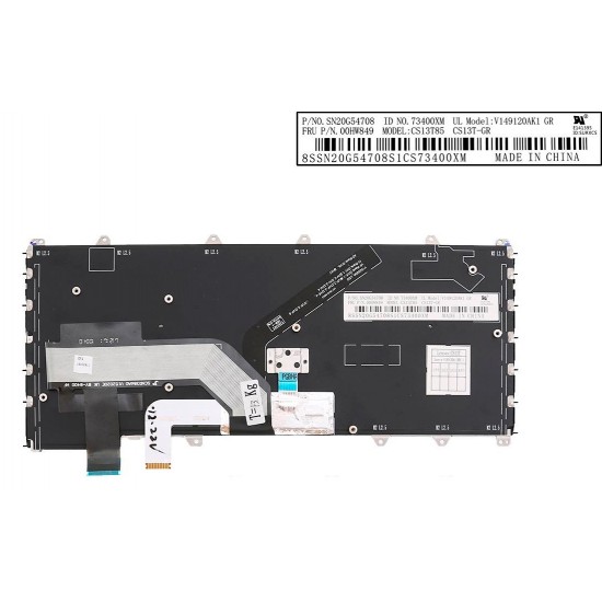 TECLADO ESPAÑOL LENOVO YOGA 260 Y370 SERIES | 00HW849 20FE 00PA134 LENOVO 11422