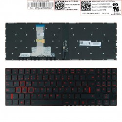 TECLADO ESPAÑOL LENOVO LEGION  Y520 Y520-15IKB Y720-15IKB R720 R720-15IKB SERIES | NEGRO SIN MARCO RETROILUMINADO ROJO