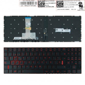 TECLADO ESPAÑOL LENOVO LEGION  Y520 Y520-15IKB Y720-15IKB R720 R720-15IKB SERIES | NEGRO SIN MARCO RETROILUMINADO ROJO