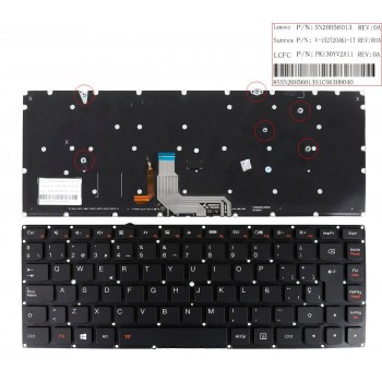 TECLADO ESPAÑOL LENOVO YOGA 900-13ISK 900-13ISK2 SERIES | NEGRO SIN MARCO RETROILUMINADO