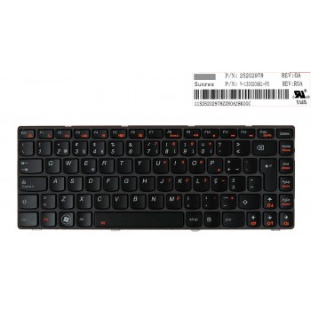 TECLADO PORTUGUÉS LENOVO IDEAPAD Y480 SERIES | RETROILUMINADO
