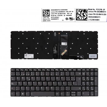 TECLADO LENOVO IDEAPAD 320-15ABR 320-15IAP 320-15AST SERIES | GRIS SIN MARCO RETROILUMINADO
