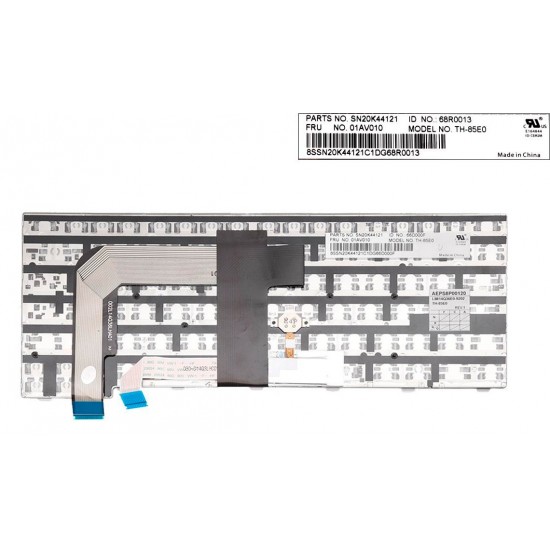 TECLADO ESPAÑOL LENOVO THINKPAD T460S SERIES RETROILUMINADO Y CON POINT STICK MARCO GIRS | 01EN820 01EN779 SN20L85167 9Z.NCJSQ.A0Q NSK-ZAASQ AEPS940010 01AV010 LENOVO 12462