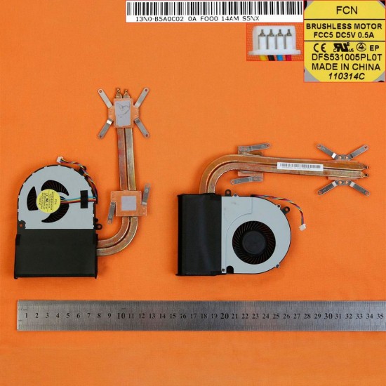 VENTILADOR CPU CON DISIPADOR LENOVO G700 G700AT G710 G710A SERIES | DFS531005PL0T 13N0-B5A0C02 LENOVO 08430