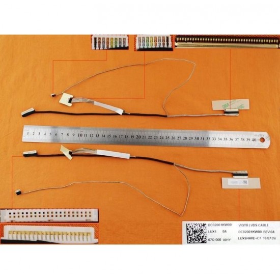 CABLE FLEX DE PANTALLA LED LENOVO IDEAPAD Y410P Y430P Y400 Y400N T400M VIQY0 Y400 SERIES LENOVO 05187
