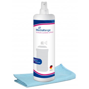 SPRAY Y PAÑO DE LIMPIEZA DE PANTALLAS MEDIARANGE | 250ML