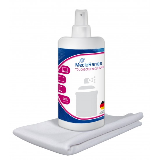 SPRAY Y PAÑO DE LIMPIEZA DE PANTALLAS TÁCTILES MEDIARANGE | 30ML MEDIARANGE 05104