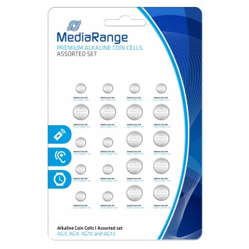 PILAS BOTÓN AG3 | GA4 | AG10 | GE 13 MEDIARANGE | PACK DE 20 UNIDADES