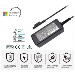 CARGADOR MICROSOFT SURFACE PRO 4/5 SERIES 15V / 4.0A 65W